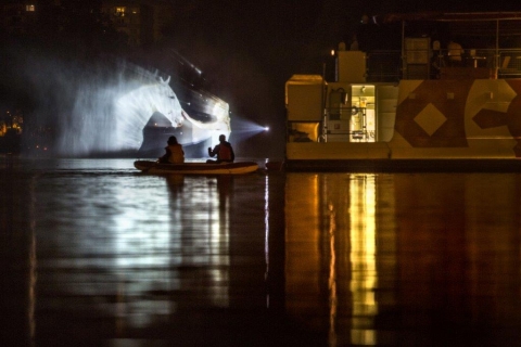 Projekce do vodní stěny