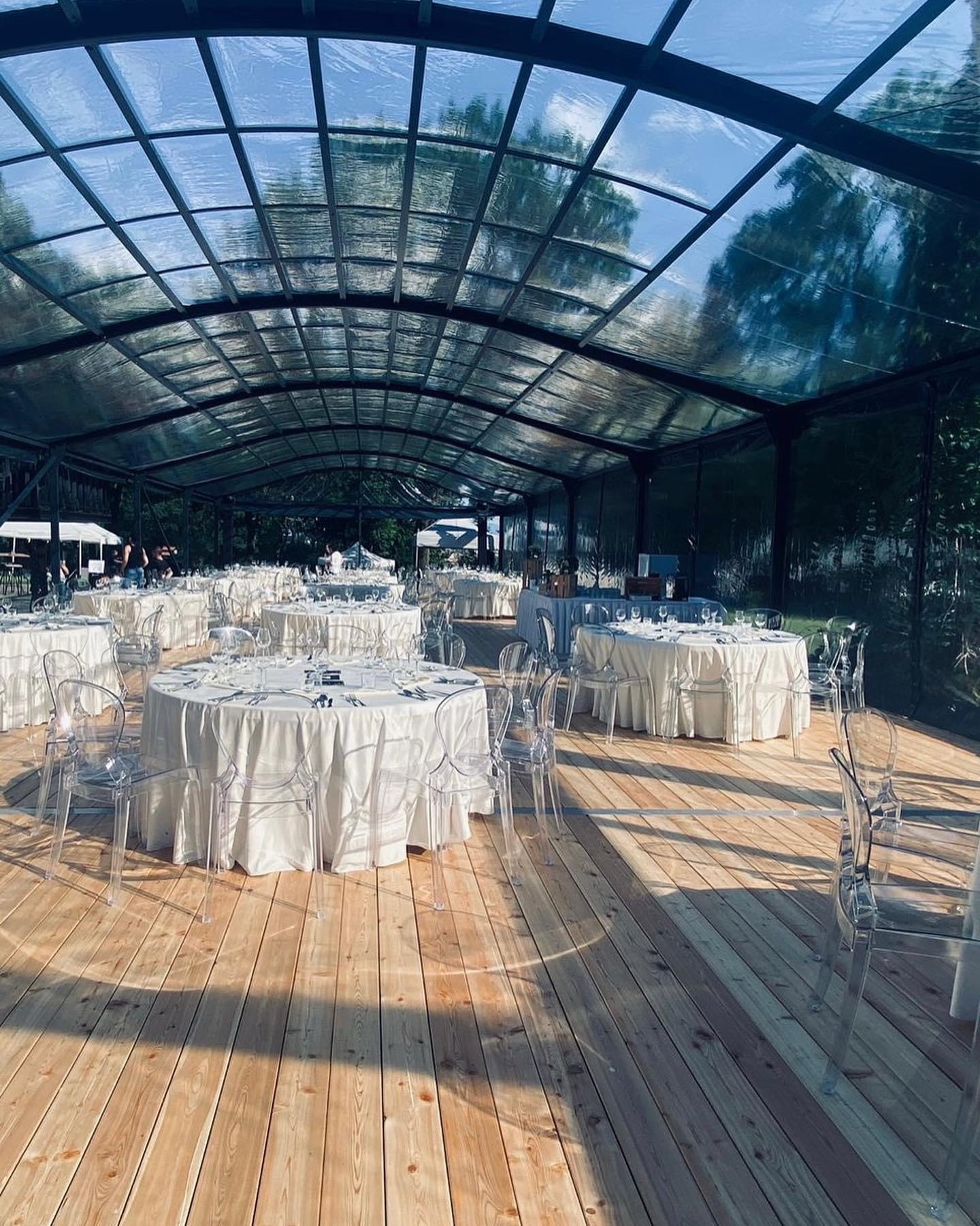 Exklusiv obloukový stan - Antracit